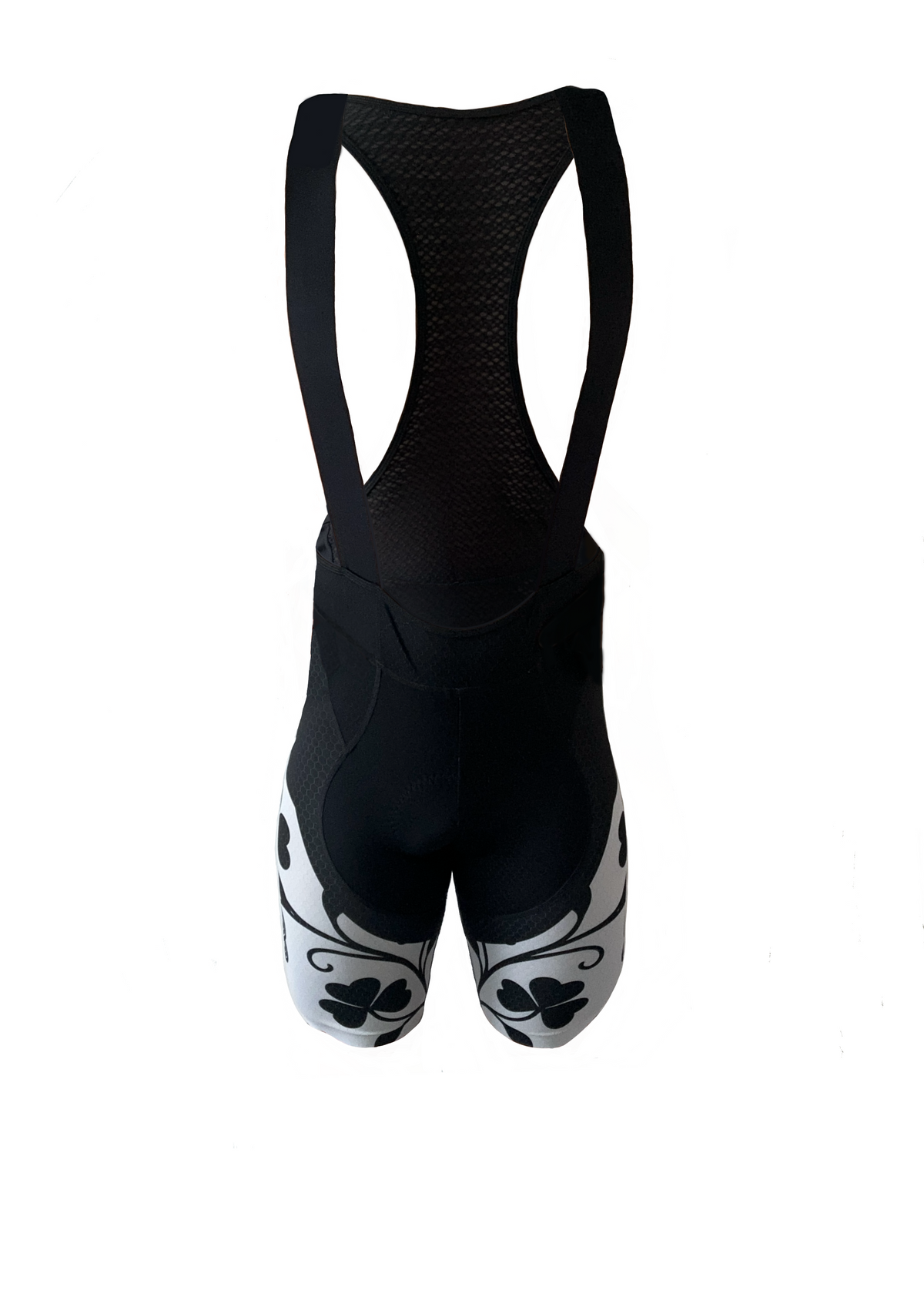 Elite bib shorts - Black/White Clover